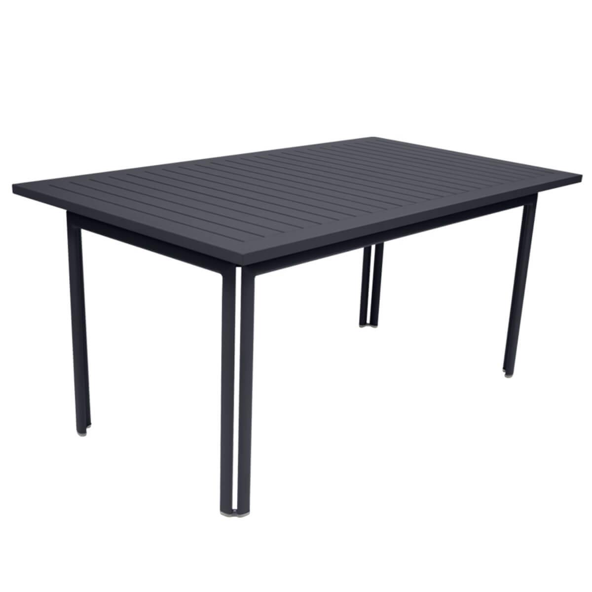 Table 80x160cm COSTA Fermob Carbone