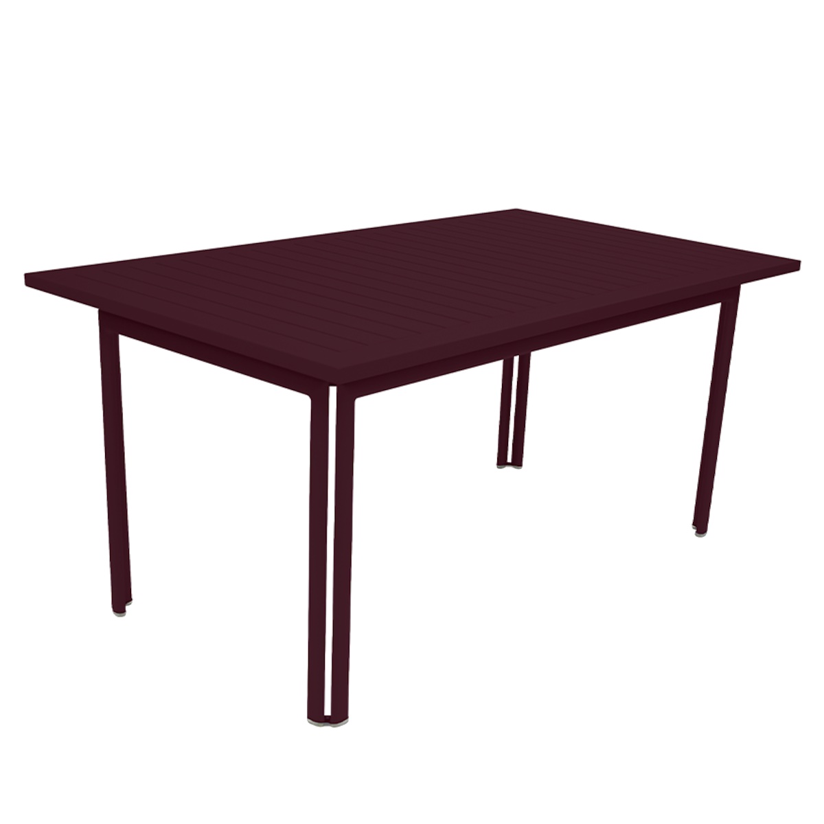 Table 80x160cm COSTA Fermob cerise noir