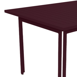 Table 80x160cm COSTA Fermob cerise noir