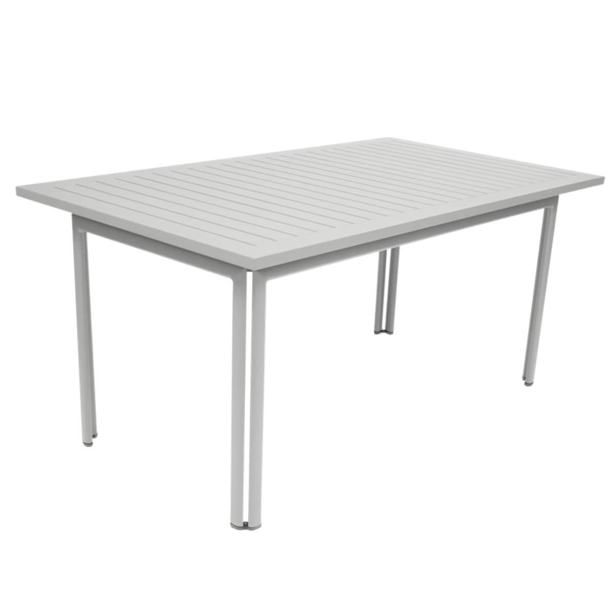 Table 80x160cm COSTA Fermob Gris métal