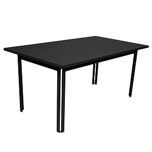 Table 80x160cm COSTA Fermob Noir réglisse