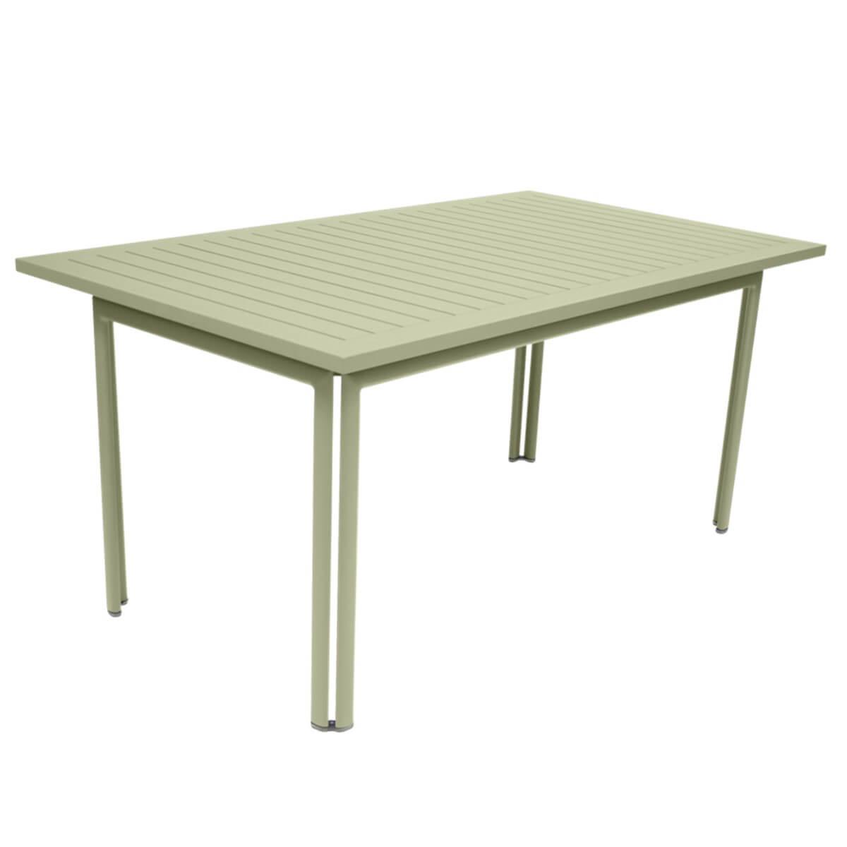 Table 80x160cm COSTA Fermob Vert tilleul