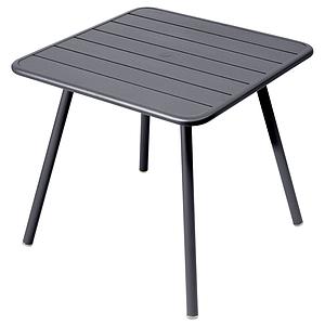 Table 80x80cm 4 pieds LUXEMBOURG Fermob Carbone