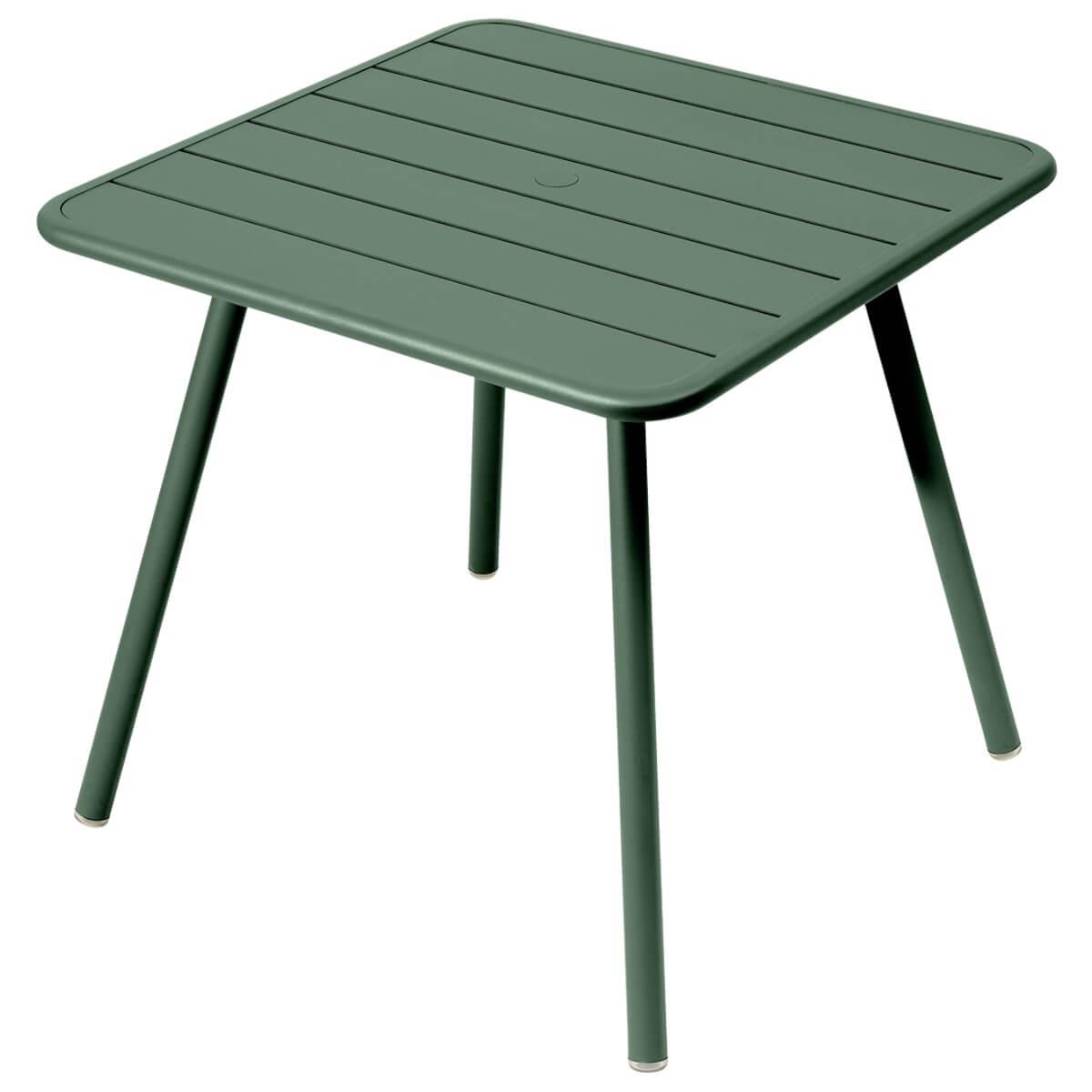 Table 80x80cm 4 pieds LUXEMBOURG Fermob cèdre