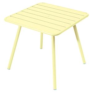 Table 80x80cm 4 pieds LUXEMBOURG Fermob citron givré