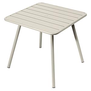 Table 80x80cm 4 pieds LUXEMBOURG Fermob gris argile
