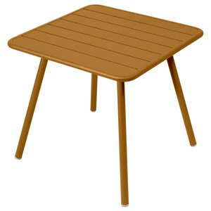 Table 80x80cm 4 pieds LUXEMBOURG Fermob pain d'épices 