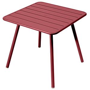 Table 80x80cm 4 pieds LUXEMBOURG Fermob piment