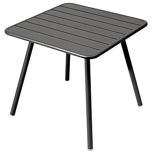 Table 80x80cm 4 pieds LUXEMBOURG Fermob réglisse