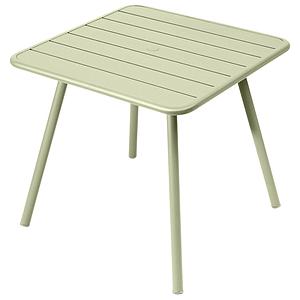 Table 80x80cm 4 pieds LUXEMBOURG Fermob tilleul