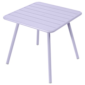 Table 80x80cm 4 pieds LUXEMBOURG guimauve