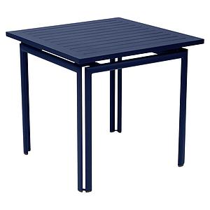 Table 80x80cm COSTA Fermob bleu abysse