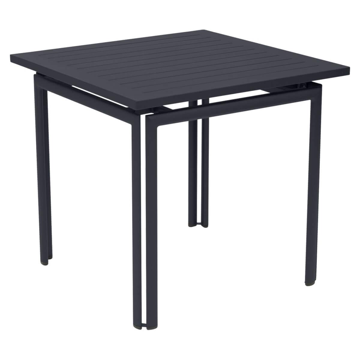 Table 80x80cm COSTA Fermob Carbone