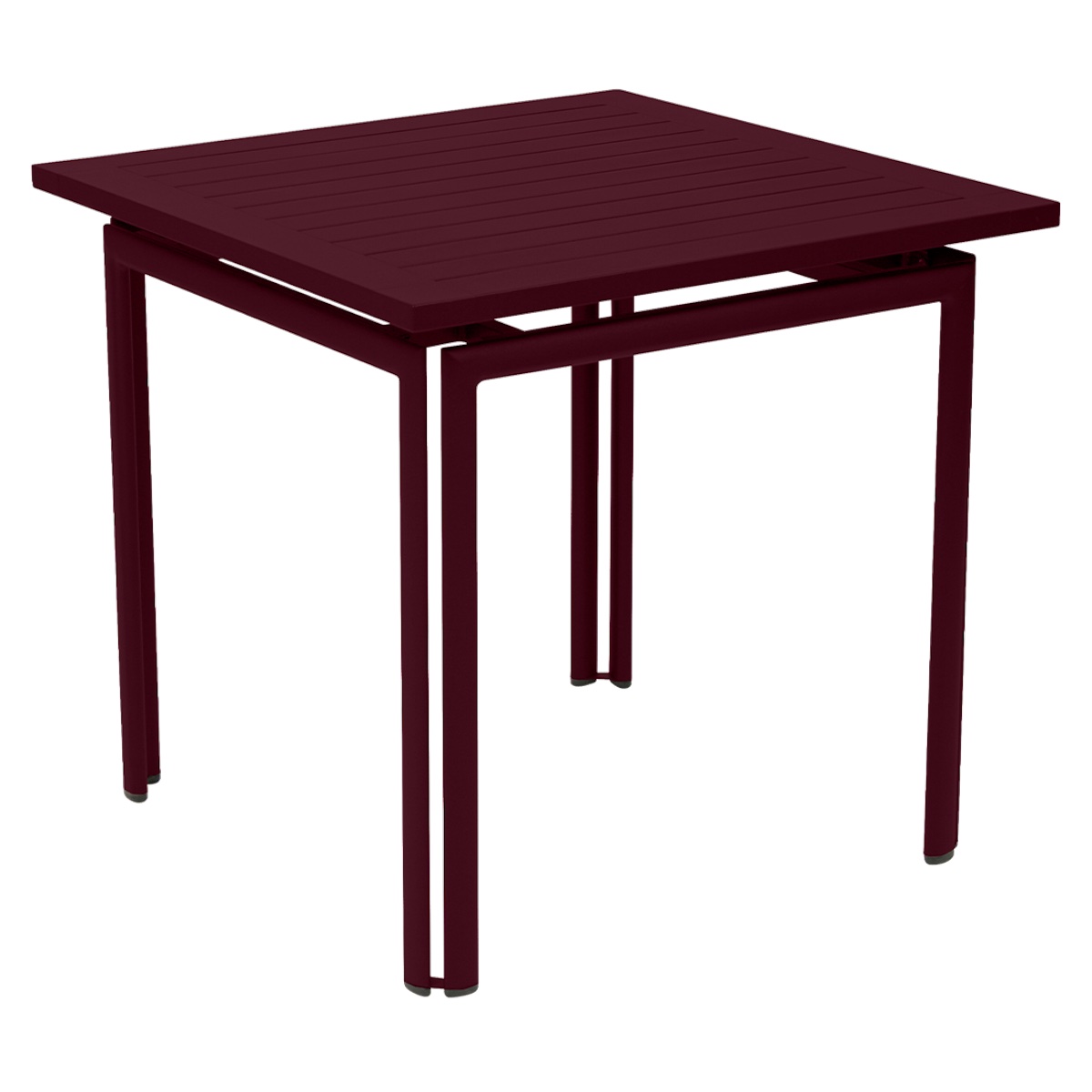 Table 80x80cm COSTA Fermob cerise noir