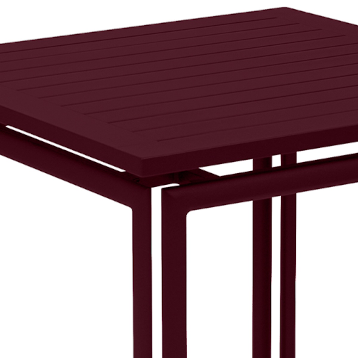 Table 80x80cm COSTA Fermob cerise noir