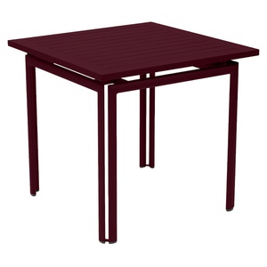 Table 80x80cm COSTA Fermob cerise noir