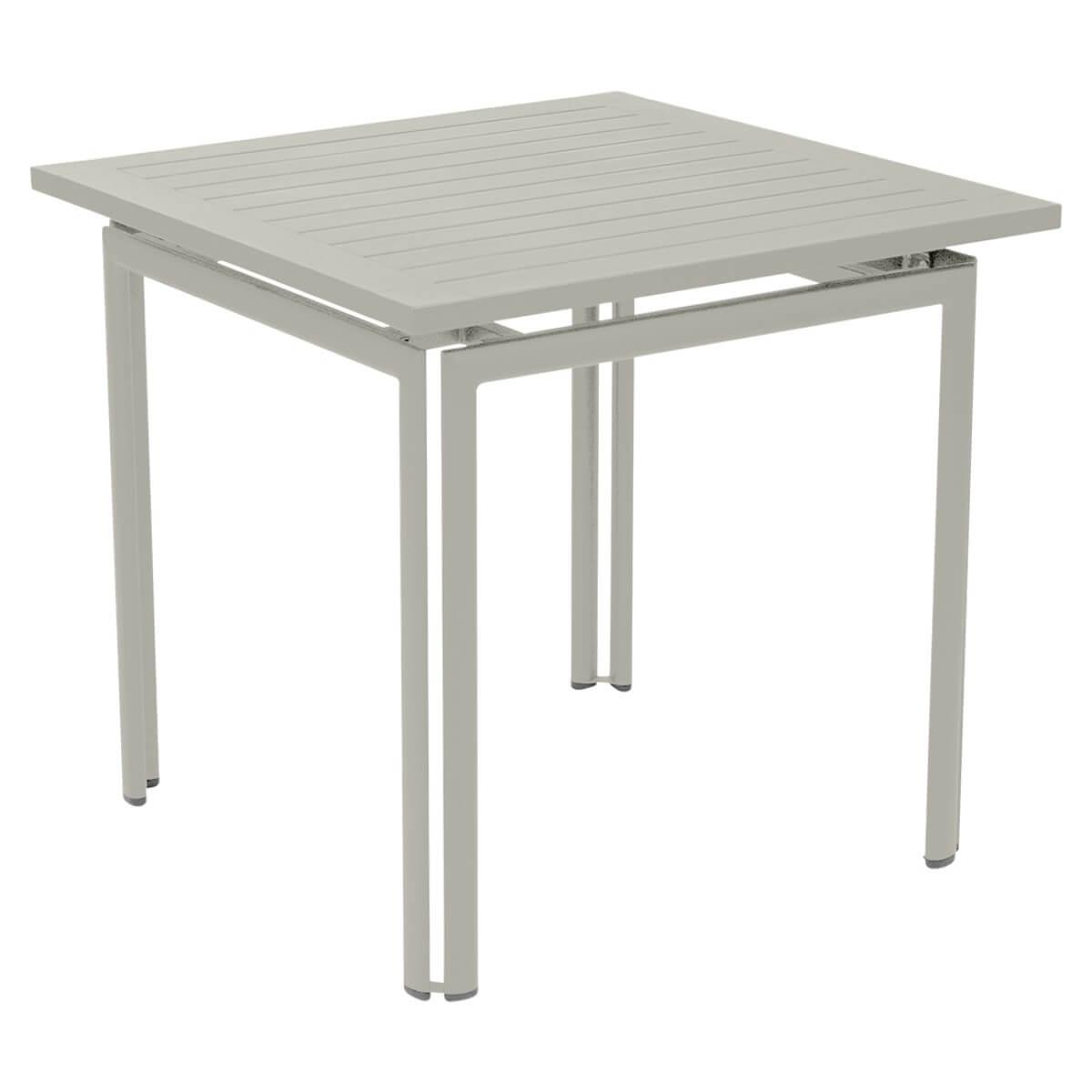 Table 80x80cm COSTA Fermob gris argile
