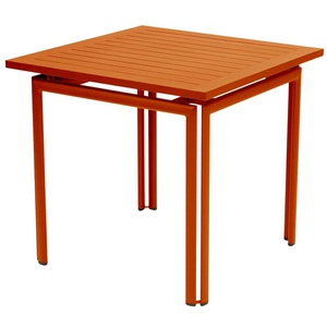 Table 80x80cm COSTA Fermob orange confite