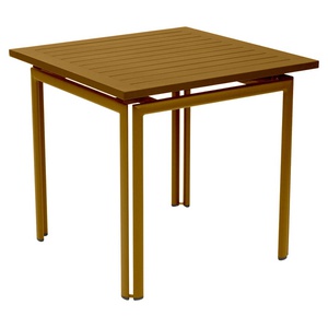 Table 80x80cm COSTA Fermob pain d'épices 