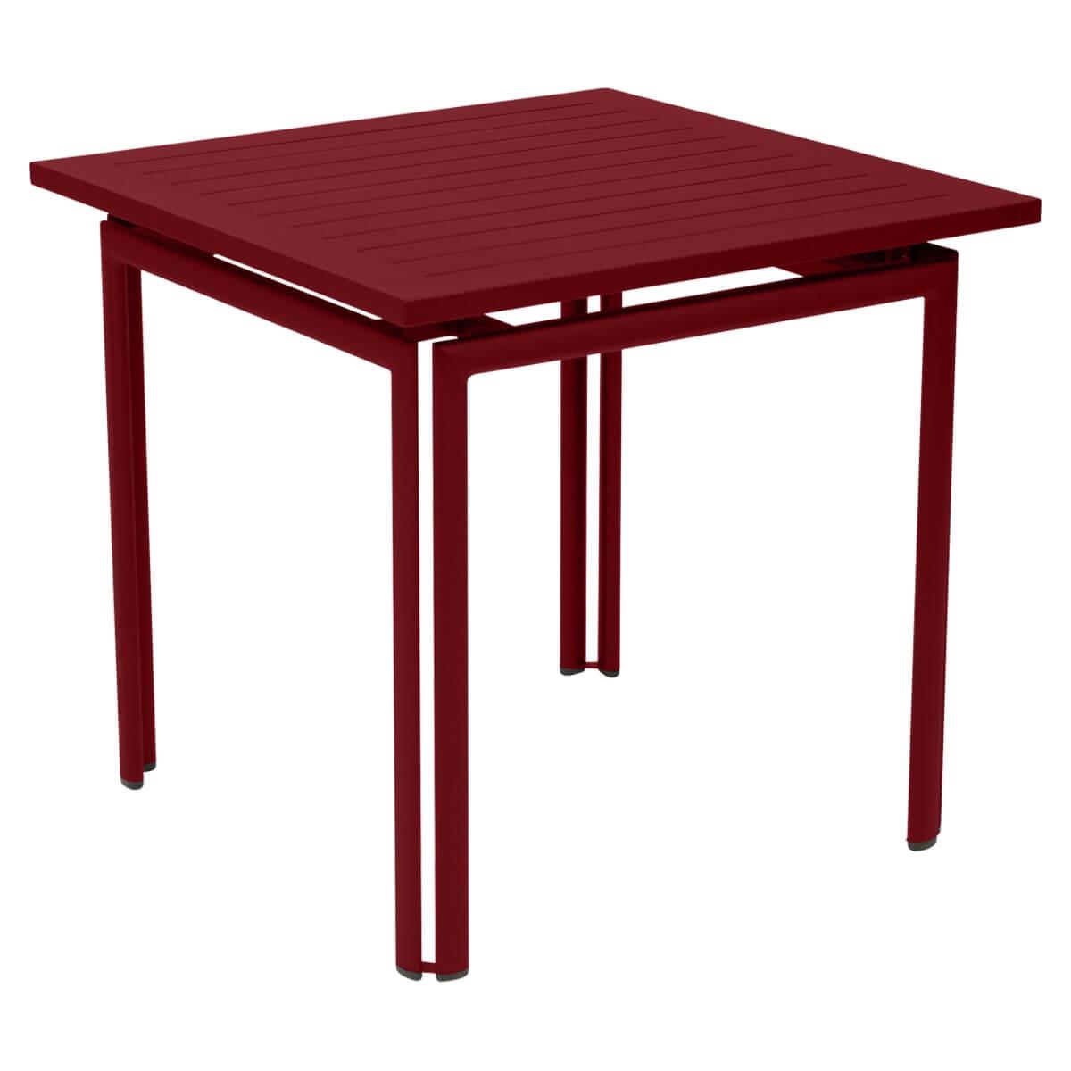 Table 80x80cm COSTA Fermob piment