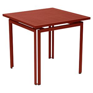 Table 80x80cm COSTA Fermob rouge ocre