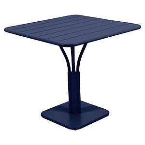 Table 80x80cm LUXEMBOURG Fermob bleu abysse
