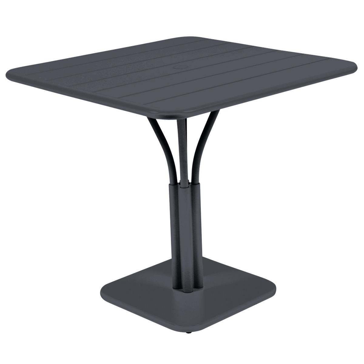 Table 80x80cm LUXEMBOURG Fermob carbone