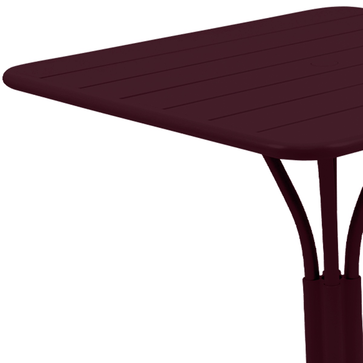 Table 80x80cm LUXEMBOURG Fermob cerise noir