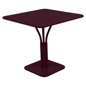 Table 80x80cm LUXEMBOURG Fermob cerise noir