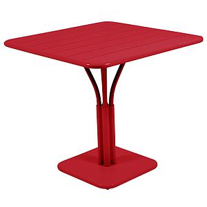 Table 80x80cm LUXEMBOURG Fermob coquelicot
