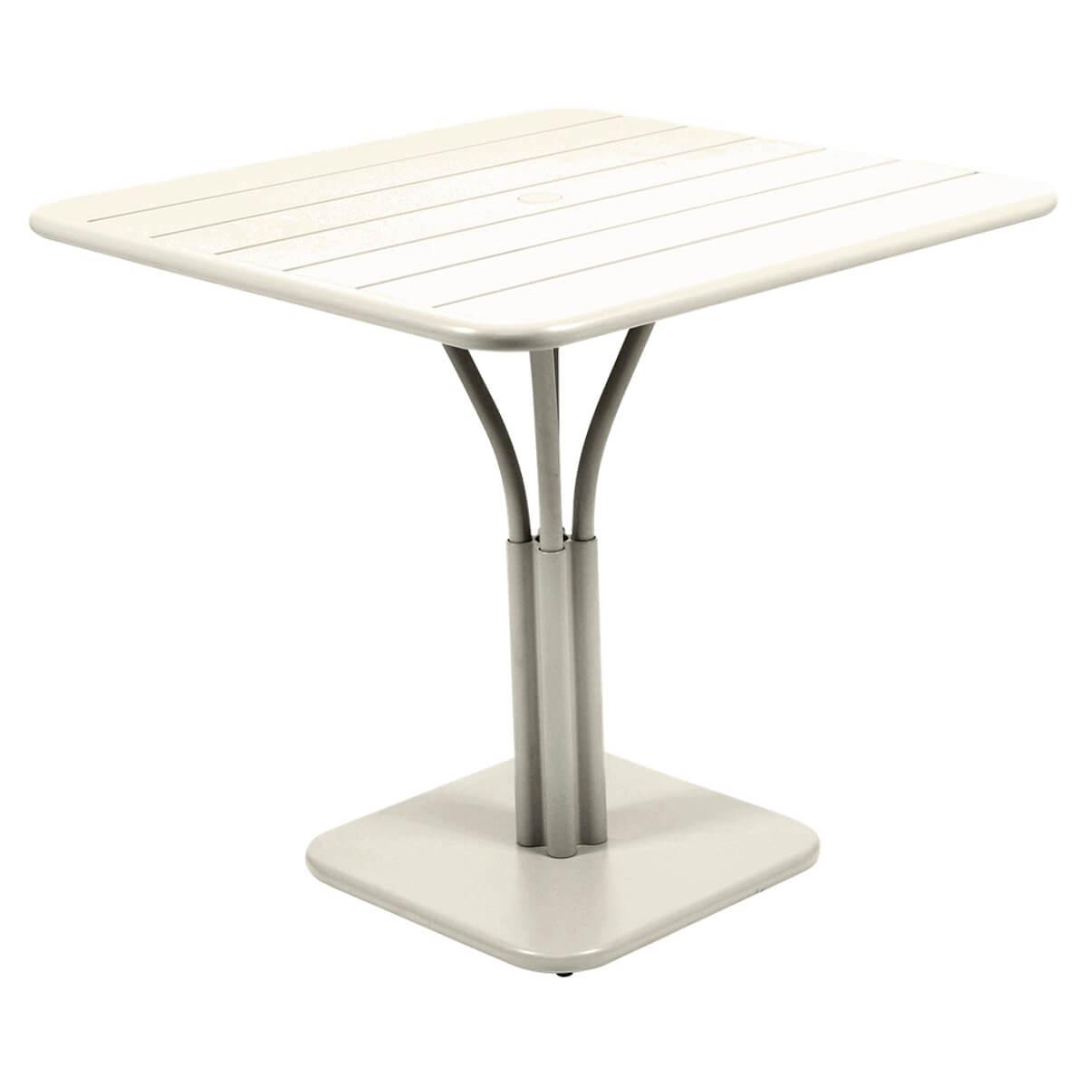 Table 80x80cm LUXEMBOURG Fermob gris argile