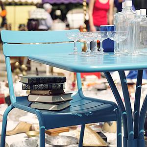 Table 80x80cm LUXEMBOURG Fermob lagune