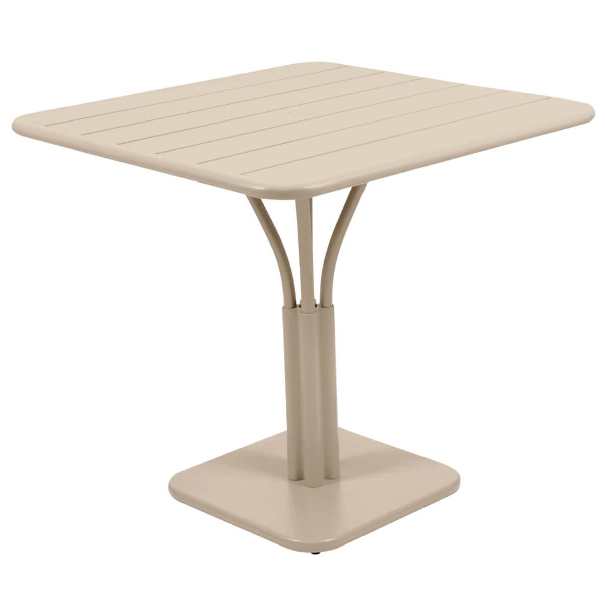 Table 80x80cm LUXEMBOURG Fermob muscade