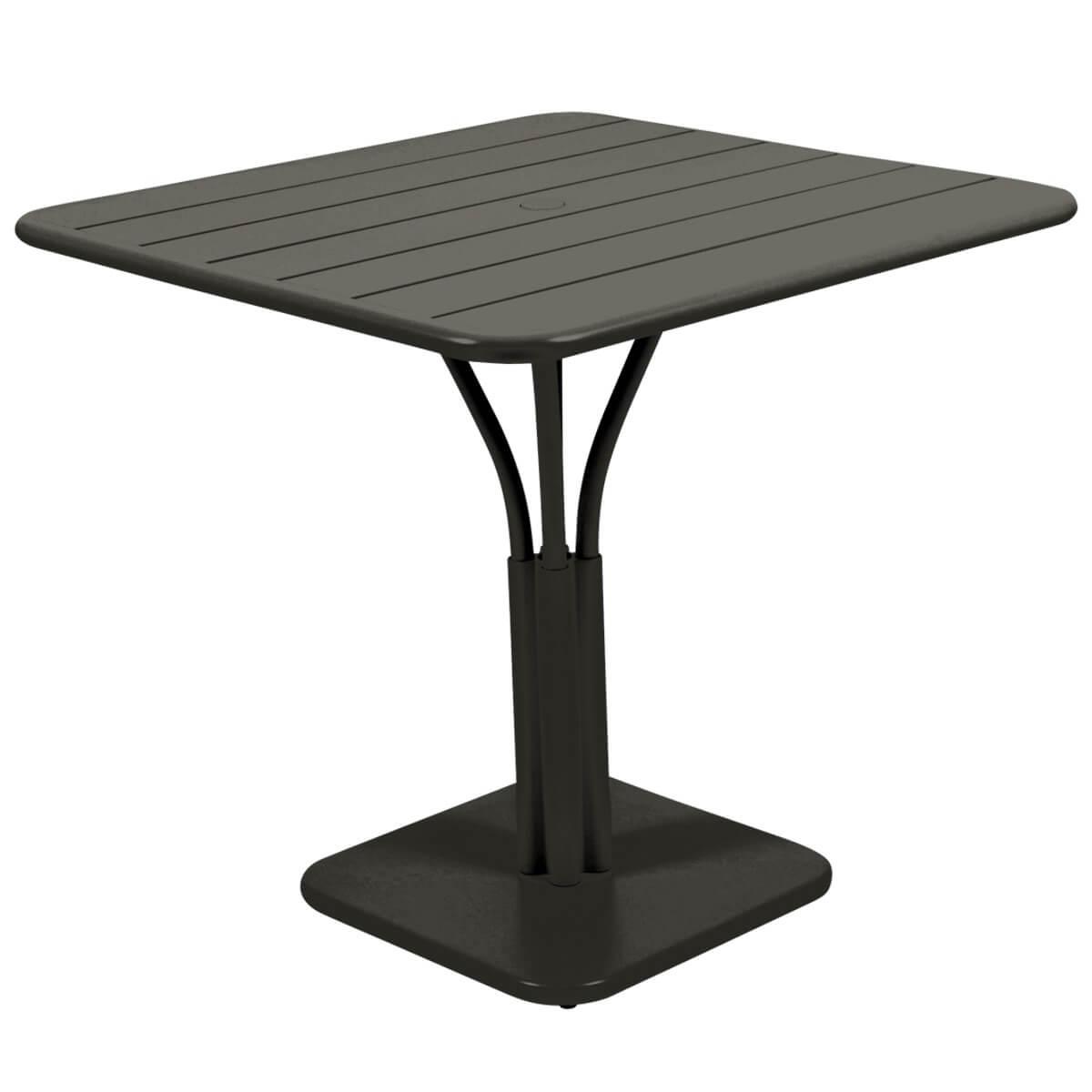 Table 80x80cm LUXEMBOURG Fermob réglisse
