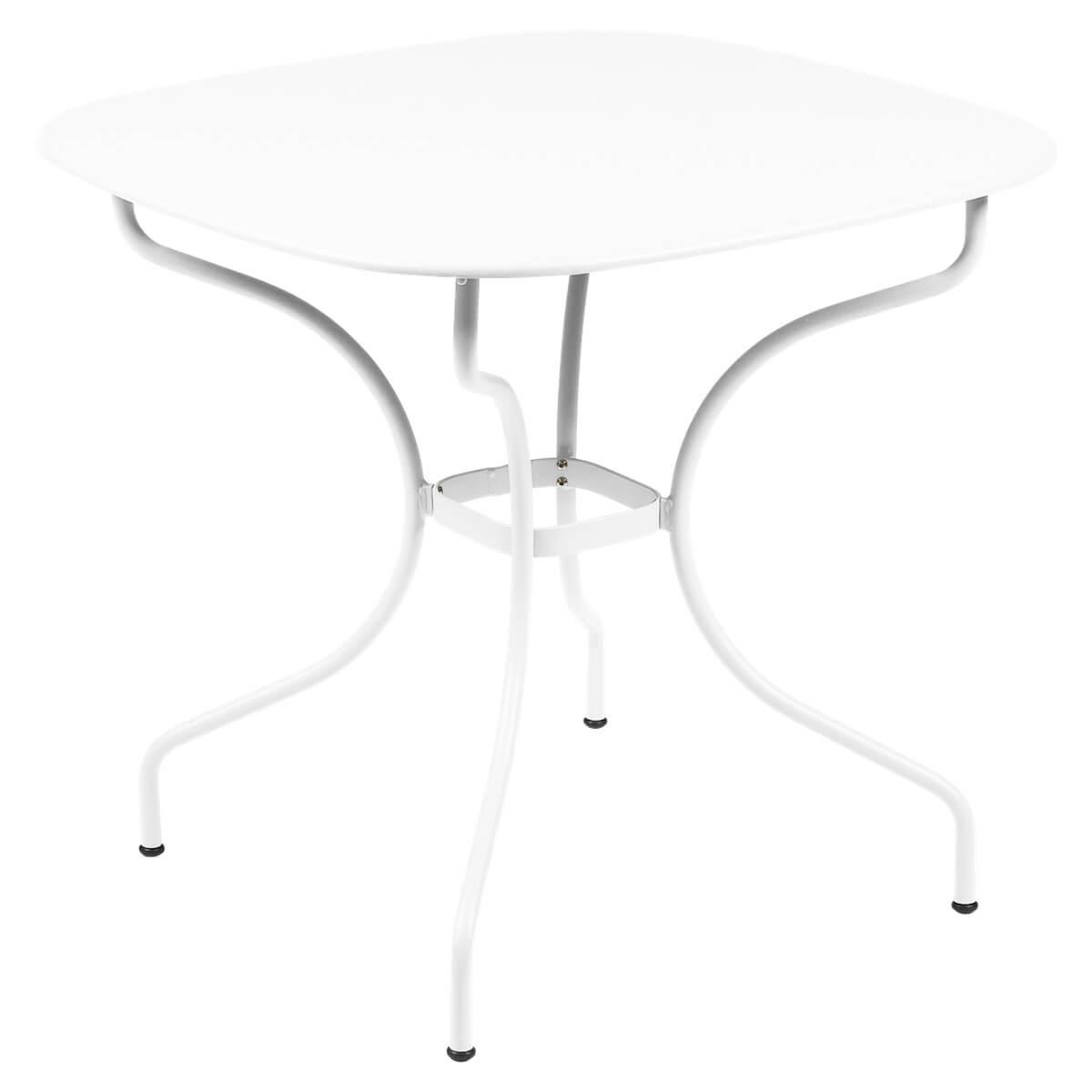 Table 82x82cm OPERA + Fermob blanc coton