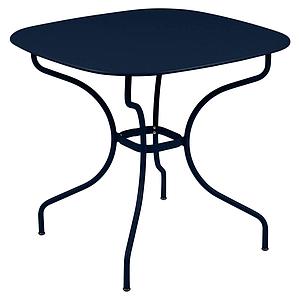 Table 82x82cm OPERA + Fermob bleu abysse