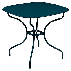 Table 82x82cm OPERA + Fermob bleu acapulco