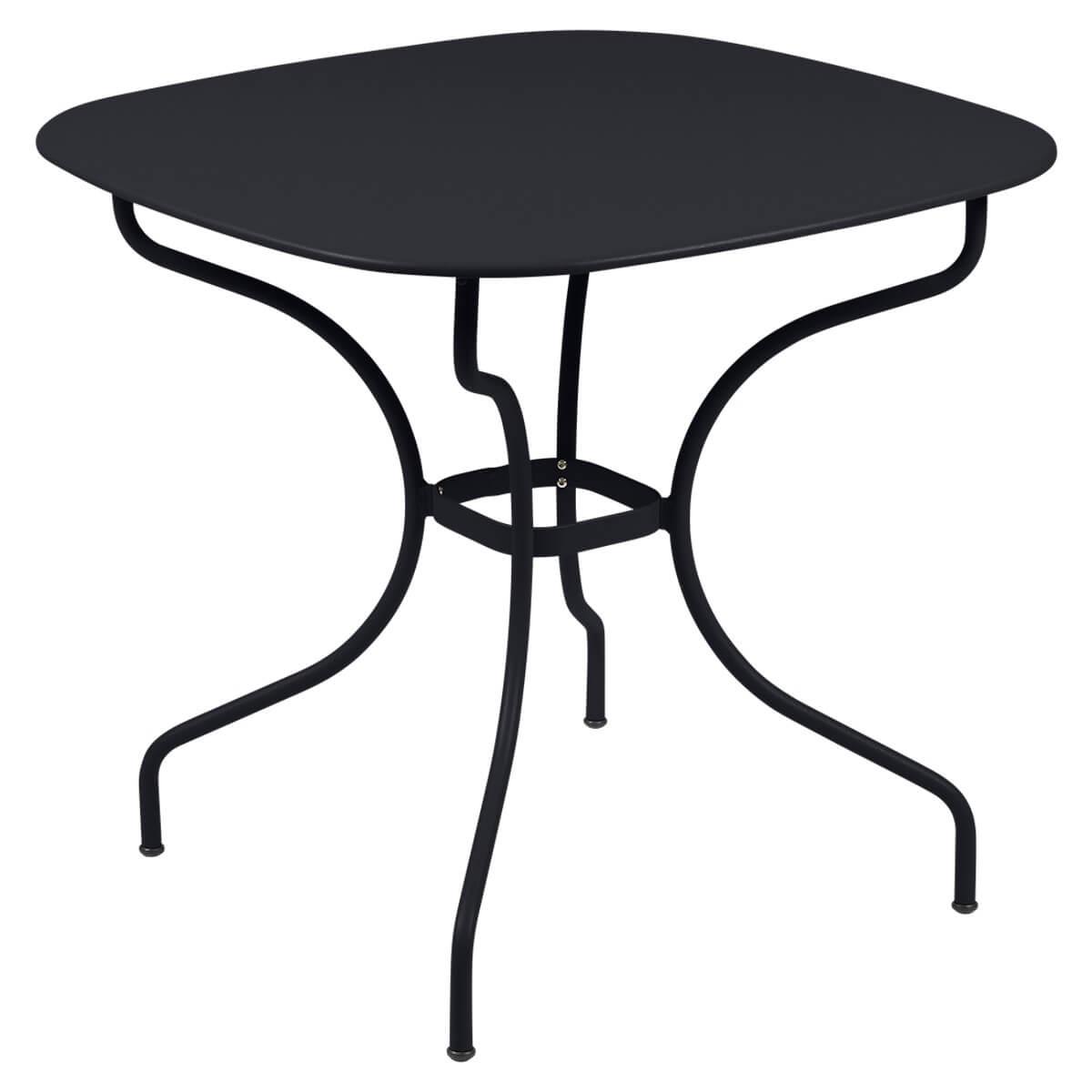 Table 82x82cm OPERA + Fermob carbone