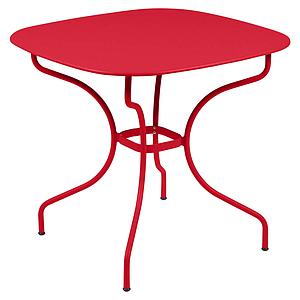 Table 82x82cm OPERA + Fermob coquelicot