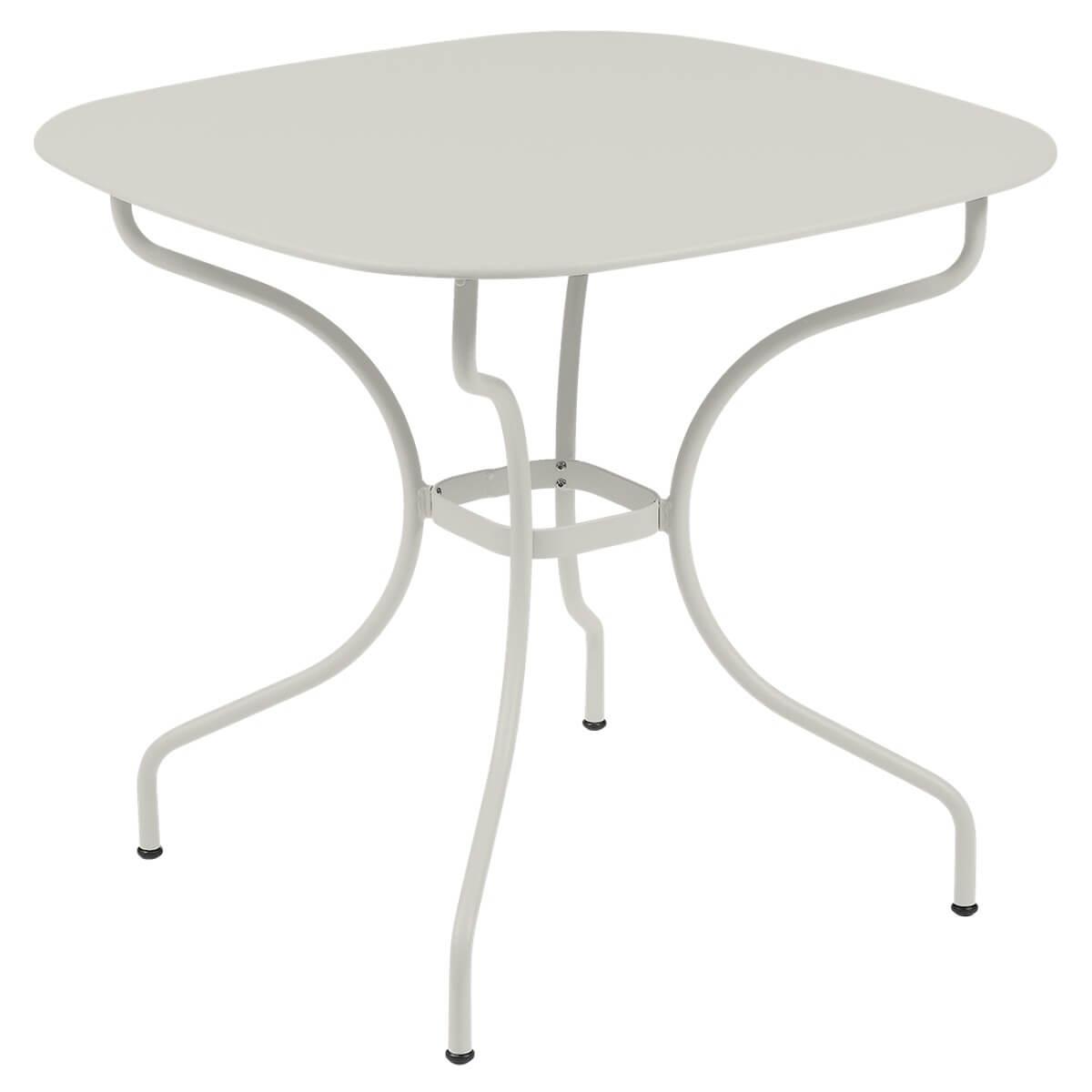 Table 82x82cm OPERA + Fermob gris argile