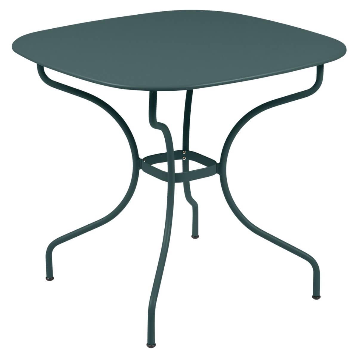 Table 82x82cm OPERA + Fermob gris orage