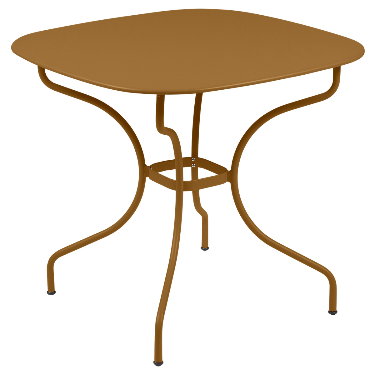 Table 82x82cm OPERA + Fermob pain d'épices 