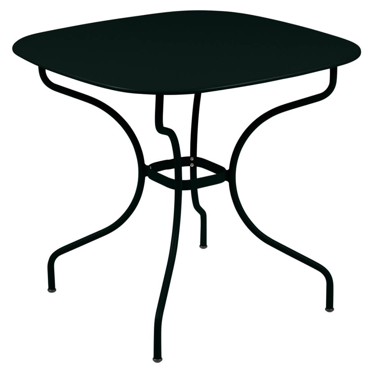 Table 82x82cm OPERA + Fermob réglisse