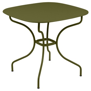 Table 82x82cm OPERA + Fermob vert pesto