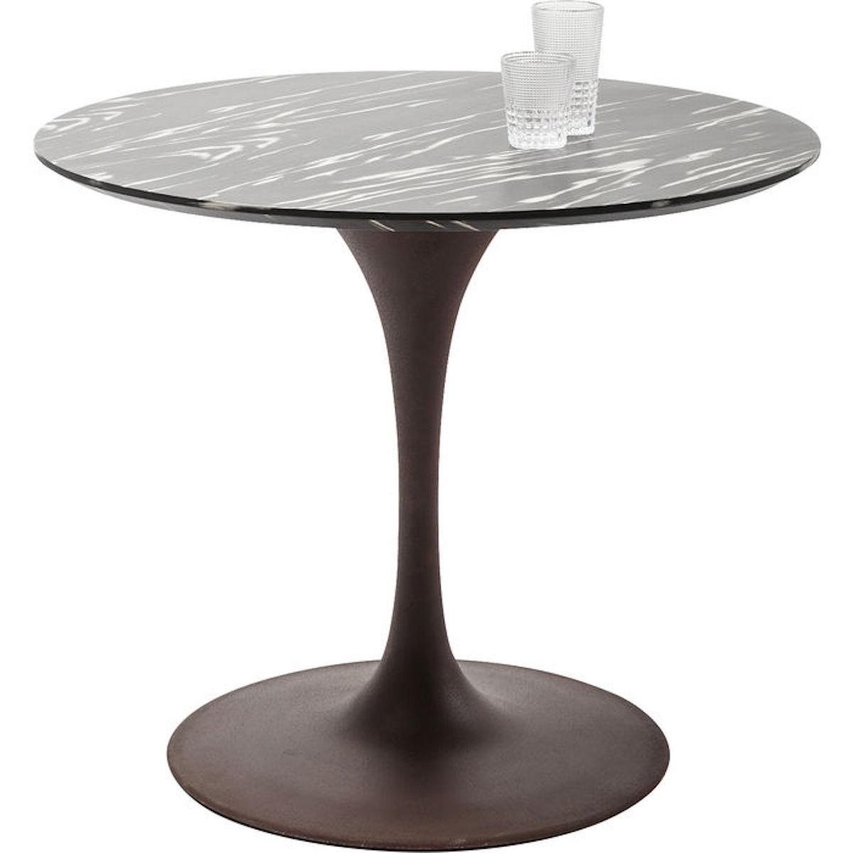 Table 90cm INVITATION Kare Design ébène-noir