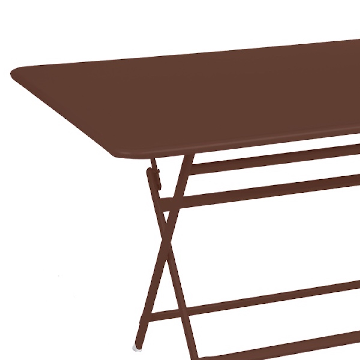 Table 90x128cm CARACTERE Fermob Rouge ocre
