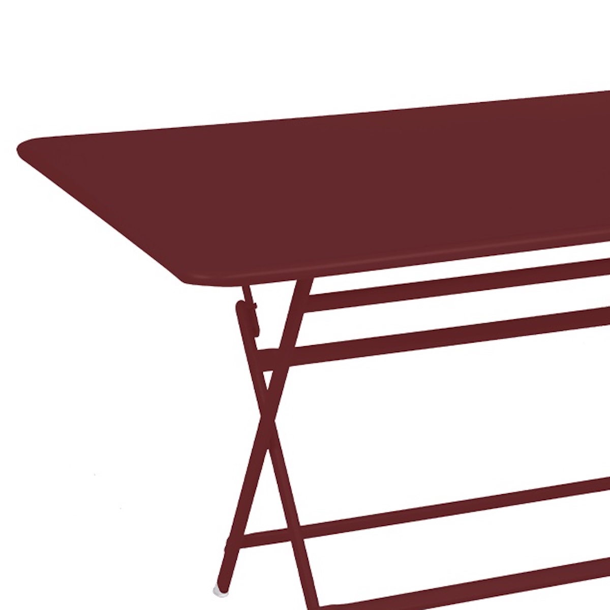 Table 90x128cm CARACTERE Fermob Rouge piment