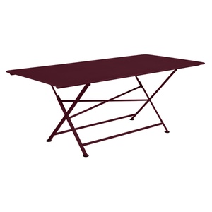 Table 90x190cm CARGO Fermob cerise noire 