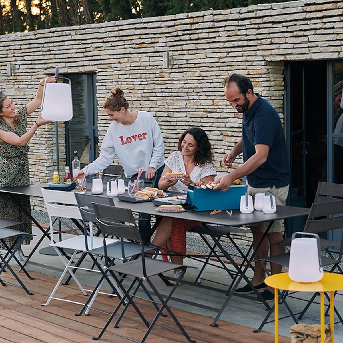 Table 90x190cm CARGO Fermob citron givré