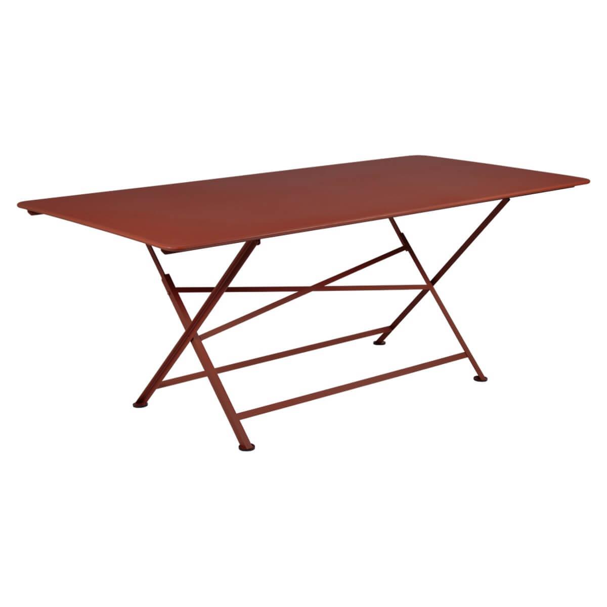 Table 90x190cm CARGO Fermob rouge ocre